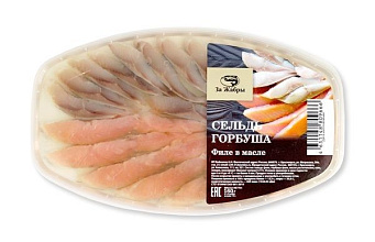Ассорти рыбное горбуша-сельдь в масле За жабры 160г купить в Красноярске с доставкой на дом в интернет-магазине "Ярбокс"