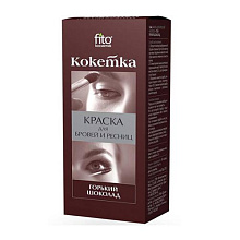 Краска для бровей и ресниц Кокетка тон горький шоколад 5г