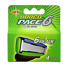 Кассеты для станка Dorco PACE6 6 лезвий (4шт)