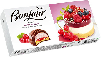 Десерт Bonjour Konti со вкусом ягод  232г купить в Красноярске с доставкой в интернет-магазине "Ярбокс"