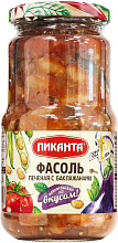 Фасоль печеная с баклажанами  Пиканта 530г купить в Красноярске с доставкой в интернет-магазине "Ярбокс"