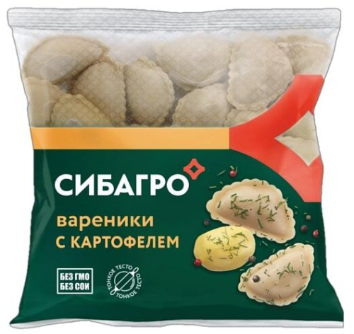 Вареники с картофелем СибАгро, 500 гр купить в Красноярске с доставкой в интернет-магазине "Ярбокс"