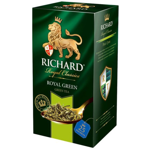 Чай зеленый Ричард Роял Грин 25 пакетиков по 2г купить в Красноярске с доставкой на дом в интернет-магазине "Ярбокс"