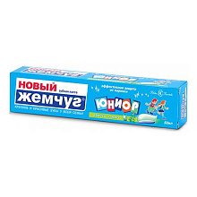 Зубная паста  Новый Жемчуг детская 50мл Юниор Яблоко+мята