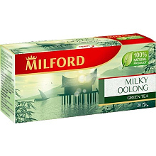 Чай зеленый Милфорд молочный оолонг 20 пакетиков по 1.75гр купить в Красноярске с доставкой на дом в интернет-магазине "Ярбокс"