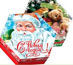 Дед Мороз шестигранник Крем-шоколад 130 г купить в Красноярске с доставкой в интернет-магазине "Ярбокс"
