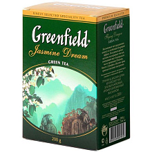 Чай зеленый Гринфилд  Жасмин Дрим крупнолистовой 200г купить в Красноярске с доставкой на дом в интернет-магазине "Ярбокс"