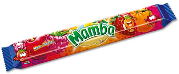 Жевательные конфеты Мамба малина, апельсин, клубника, 79.5 гр купить в Красноярске с доставкой в интернет-магазине "Ярбокс"