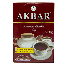 Чай черный Акбар крупнолистовой 250г купить в Красноярске с доставкой на дом в интернет-магазине "Ярбокс"