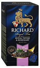 Чай черный Ричард королевский чабрец и розмарин 25 пакетиков по 2г купить в Красноярске с доставкой на дом в интернет-магазине "Ярбокс"