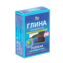 Глина сухая косметическая голубая валдайская 100г