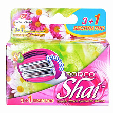 Кассеты для станка женский DORCO SHAI 4 лезвия ия (3+1шт)