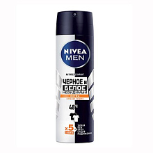 Дезодорант NIVEA 150мл мужской  Черное и Белое Невидимый Extra