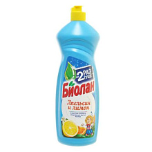 Жидкое моющее средство Биолан 900г Апельсин и Лимон