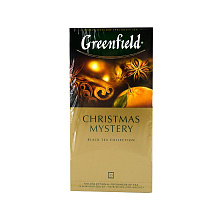 Чай черный Гринфилд кристмас мистери 25 пакетиков по 1,5г купить в Красноярске с доставкой на дом в интернет-магазине "Ярбокс"