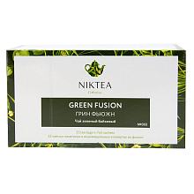 Чай зеленый Niktea Green Fusion, 25 пакетиков по 1.75г купить в Красноярске с доставкой на дом в интернет-магазине "Ярбокс"