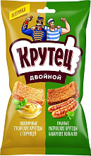 Смесь гренок двойной КРУТЕЦ со вкусом горчицы и баварских колбасок 100г купить в Красноярске с доставкой в интернет-магазине "Ярбокс"