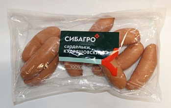 Сардельки Кудряшовские СибАгро 2 кг купить в Красноярске с доставкой в интернет-магазине "Ярбокс"