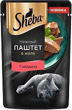 Корм Sheba влажный паштет Говядина, 75гр