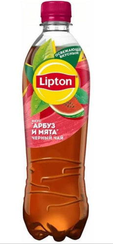Напиток Lipton 0,5л пэт, черный чай со вкусом арбуз-мята купить в Красноярске с доставкой в интернет-магазине "Ярбокс"