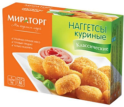 Наггетсы куриные классические 1500г, Мираторг купить в Красноярске с доставкой в интернет-магазине "Ярбокс"
