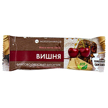 Батончик фруктово-ореховый вишня 50 гр купить в Красноярске с доставкой в интернет-магазине "Ярбокс"