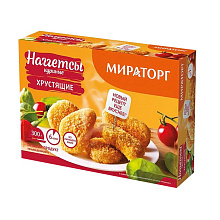 Наггетсы куриные хрустящие Мираторг 300г купить в Красноярске с доставкой в интернет-магазине "Ярбокс"