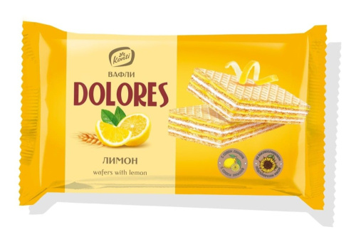 Вафли Долорес лимон 200г купить в Красноярске с доставкой в интернет-магазине "Ярбокс"