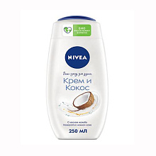 Гель для душа Nivea крем кокос, 250мл