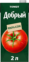Сок Добрый томат, 2 л купить в Красноярске с доставкой в интернет-магазине "Ярбокс"