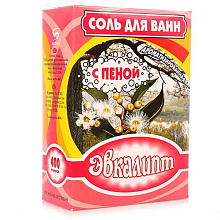 Соль для ванн  "Эвкалипт" с пеной 400г г.Бийск