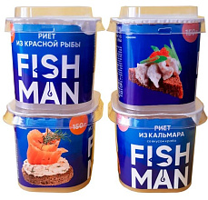 Pиет из кальмара со вкусом краба FISH MAN 150г пл/б купить в Красноярске с доставкой на дом в интернет-магазине "Ярбокс"