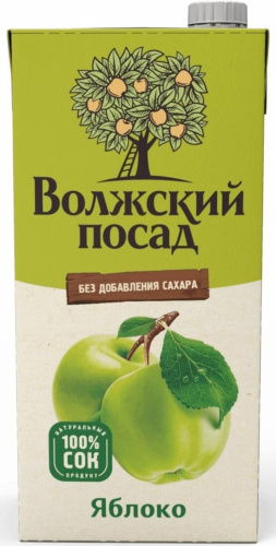 Волжский посад 2л сок яблоко купить в Красноярске с доставкой в интернет-магазине "Ярбокс"