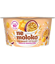 Йогурт овсяный со вкусом манго-маракуйя NEMOLOKO 130г