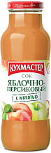Сок Кухмастер яблочно-персиковый с мякотью 680мл купить в Красноярске с доставкой в интернет-магазине "Ярбокс"