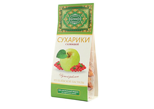 Сухарики Клюква без сахара 40г купить в Красноярске с доставкой в интернет-магазине "Ярбокс"