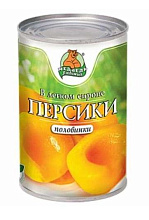 Meдведь любимый Персики половинки в легком сиропе 425г