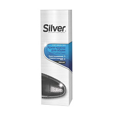 Крем-краска для обуви SILVER-Premium  75ml black/черный