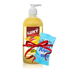 Крем-мыло жидкое Luxy 1л с дозатором сочное манго