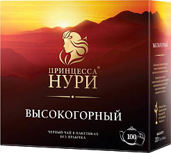 Чай черный Принцесса Нури высокогорный 100 пакетиков (без ярлычка) по 2г купить в Красноярске с доставкой на дом в интернет-магазине "Ярбокс"
