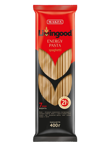 Макаронные изделия Ливингуд Spaghetti 400г купить в Красноярске с доставкой в интернет-магазине "Ярбокс"