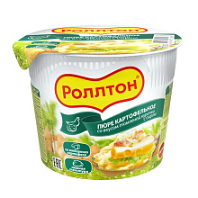 Пюре картофельное Роллтон томленая курица с сыром 40г купить в Красноярске с доставкой в интернет-магазине "Ярбокс"