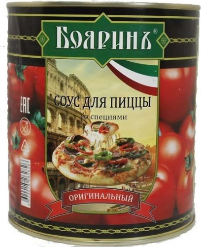 Бояринъ Соус томатный для пиццы со специями 3100мл купить в Красноярске с доставкой в интернет-магазине "Ярбокс"