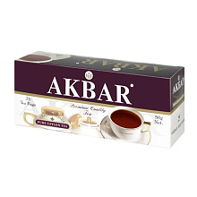 Чай черный Акбар 25 пакетиков по 2г купить в Красноярске с доставкой на дом в интернет-магазине "Ярбокс"