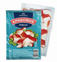 Крабовое мясо Путина замороженное 200г купить в Красноярске с доставкой на дом в интернет-магазине "Ярбокс"