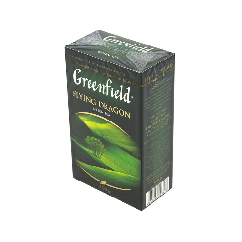 Чай зеленый Гринфилд флаинг драгон крупнолистовой 100г купить в Красноярске с доставкой на дом в интернет-магазине "Ярбокс"