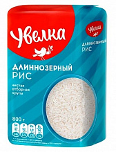 Рис длиннозерный Увелка отборный 800г купить в Красноярске с доставкой в интернет-магазине "Ярбокс"