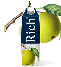 Rich 1л сок яблоко купить в Красноярске с доставкой в интернет-магазине "Ярбокс"