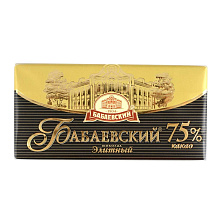 Шоколад Бабаевский элитный 75% какао 100г купить в Красноярске с доставкой в интернет-магазине "Ярбокс"