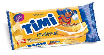 Пирожные Тими сливочный вкус Конти 300г купить в Красноярске с доставкой в интернет-магазине "Ярбокс"